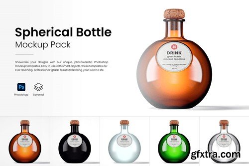 Spherical Drink Bottle Mockup Pack MJNQMTN Spherical Drink Bottle Mockup Pack MJNQMTN