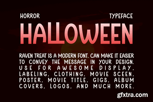 Raven Treat - Halloween Font UJLC8D4 Raven Treat - Halloween Font UJLC8D4
