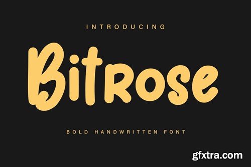Bitrose - HAndwritten FOnt NDHKESE Bitrose - HAndwritten FOnt NDHKESE
