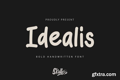 Idealis - Handwritten Font HRU5XMK Idealis - Handwritten Font HRU5XMK