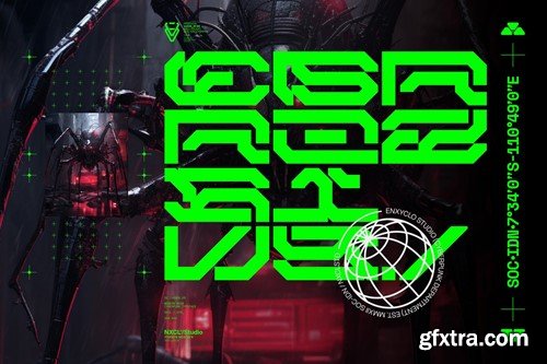 Brayqose Font Family - Futuristic Cyberpunk CHGZWMJ Brayqose Font Family - Futuristic Cyberpunk CHGZWMJ