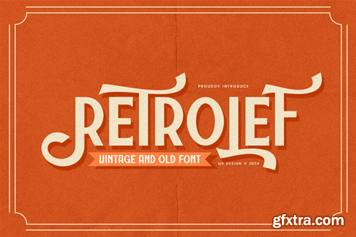 Retrolef - Vintage & 1980s Font F47VVR8 Retrolef - Vintage & 1980s Font F47VVR8