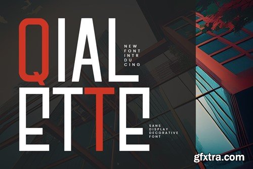 Qialette Sans Display Decorative Font DR2QJLK Qialette Sans Display Decorative Font DR2QJLK
