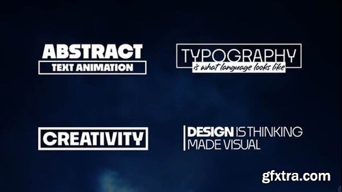 Videohive Abstract - Text Animation 54337319 Videohive Abstract - Text Animation 54337319