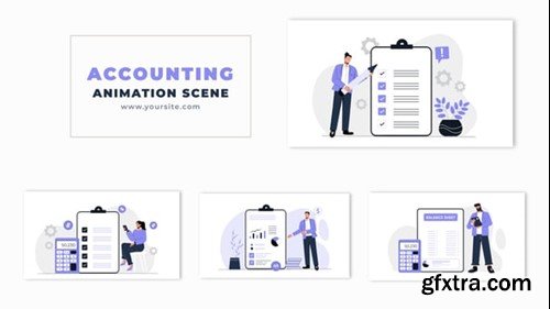 Videohive Accounting Process Animation Scene Template 54320402 Videohive Accounting Process Animation Scene Template 54320402