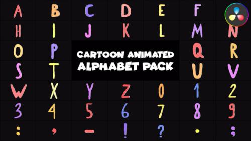 Cartoon Animated Alphabet for DaVinci Resolve - 53983106