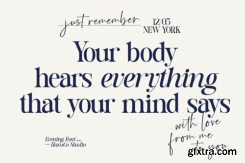 Evenings Font Evenings Font