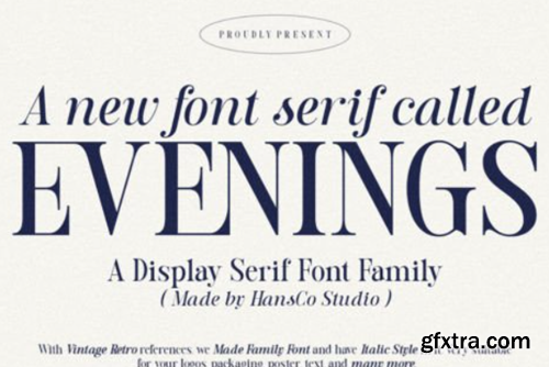Evenings Font Evenings Font