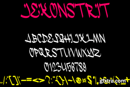 Jekonstrit Font Jekonstrit Font