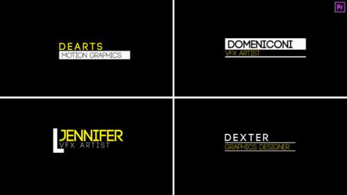 Minimal Lower Third 1 Premiere Pro - 53985216