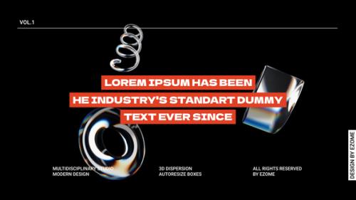 Dispersion Typography 3D | FCP - 53998354