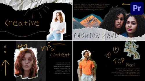 Creative Crumbled Paper Slides for Premiere Pro - 53998398