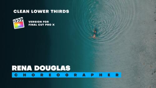 Clean Lower Thirds Elements | FCPX - 53998588