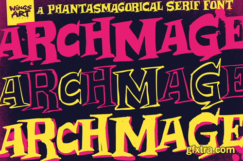 Archmage - A Phantasmagorical Serif Font HAJGB56 Archmage - A Phantasmagorical Serif Font HAJGB56