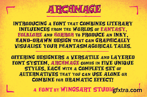 Archmage - A Phantasmagorical Serif Font HAJGB56 Archmage - A Phantasmagorical Serif Font HAJGB56