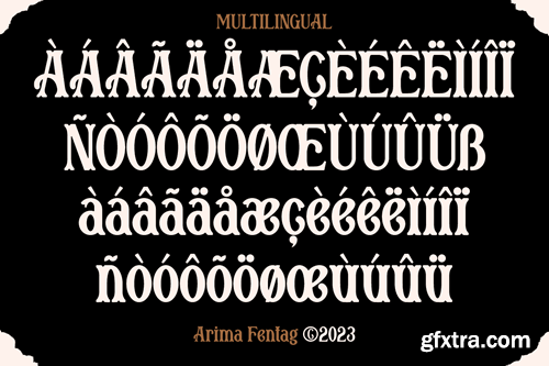 Arima Fentag - Old Decorative Font SDXYDX8 Arima Fentag - Old Decorative Font SDXYDX8