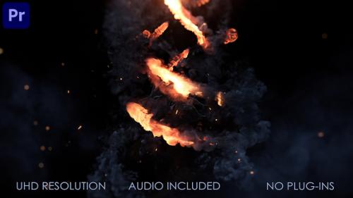 Fire Trails Logo Intro for Premiere Pro - 54000464