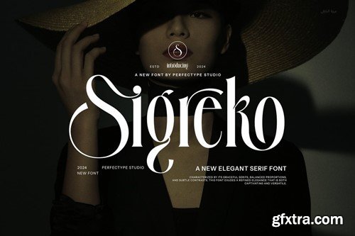 Sigreko Elegant Ligature Serif Font Q7EDH83 Sigreko Elegant Ligature Serif Font Q7EDH83