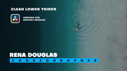 Clean Lower Thirds Elements | DaVinci Resolve - 54000562