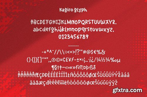 Kagiro Font AG7GYAH Kagiro Font AG7GYAH
