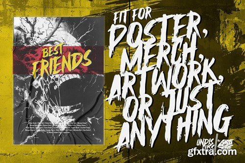 Undiscuss – Horror Brush Font MSG8A28 Undiscuss – Horror Brush Font MSG8A28