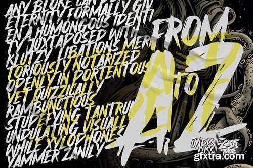 Undiscuss – Horror Brush Font MSG8A28 Undiscuss – Horror Brush Font MSG8A28