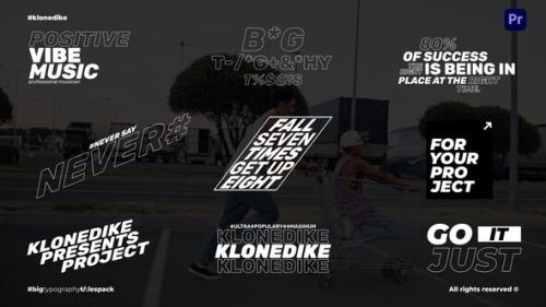 BIG Typography Titles | MOGRt - 54005118