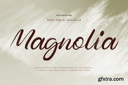 Magnolia Script Font JMUL5FW Magnolia Script Font JMUL5FW