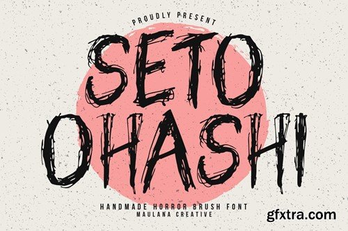 Seto Ohashi Handmade Horor Brush Font AUXJWRW Seto Ohashi Handmade Horor Brush Font AUXJWRW