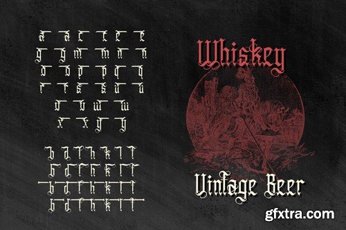 Anuaki Eclipse - Vintage Blackletter Font X2CGAAD Anuaki Eclipse - Vintage Blackletter Font X2CGAAD
