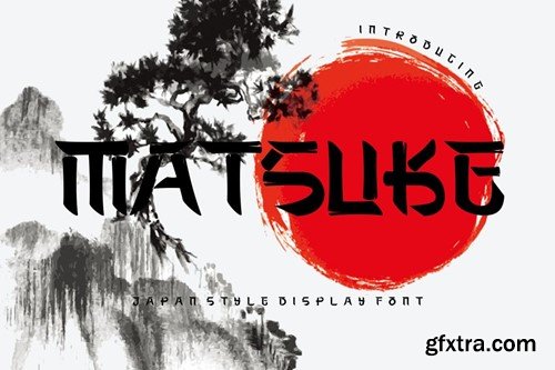 Matsuke - Japanese Style Display Font WSUTZZU Matsuke - Japanese Style Display Font WSUTZZU