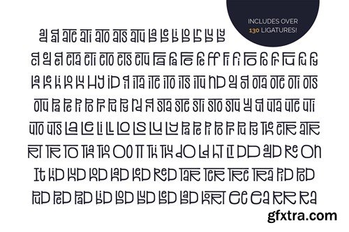 Stacked Font GAXMNCR Stacked Font GAXMNCR