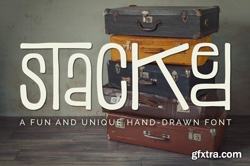 Stacked Font GAXMNCR Stacked Font GAXMNCR