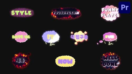 Cloud Plates Titles | Premiere Pro MOGRT - 54015954