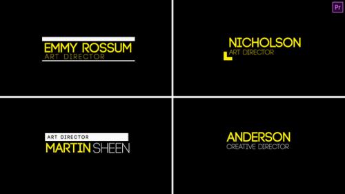 Minimal Lower Third 2 Premiere Pro - 54018016