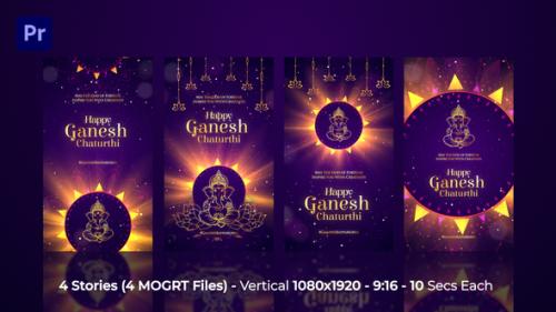 Ganesha Chaturthi Celebration Instagram Stories MOGRT - 54018259