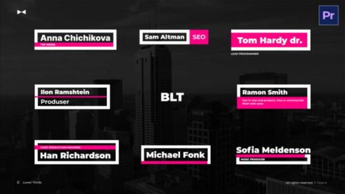 Stylish Lower Thirds PP - 54018357