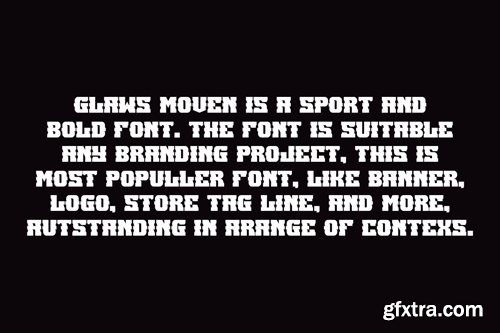 Glaws Moven - Athletics & Basketball Font 77MCGXG Glaws Moven - Athletics & Basketball Font 77MCGXG