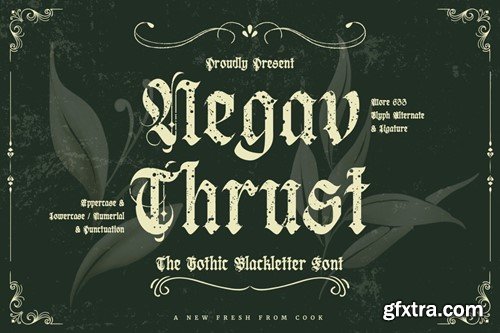Negav Thrust - Gothic Balckletter Font JNR7FEJ Negav Thrust - Gothic Balckletter Font JNR7FEJ