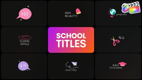 School Titles | FCPX - 54028598