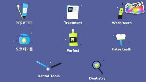Dental Care Icons And Titles for FCPX - 54028630