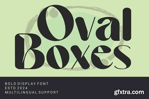 OvalBoxes - Bold Display Font 3GSD392 OvalBoxes - Bold Display Font 3GSD392