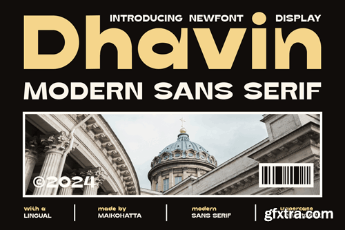Dhavin - Modern Sans Serif Font J3WQFRB Dhavin - Modern Sans Serif Font J3WQFRB