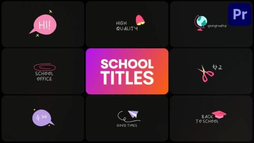 School Titles | Premiere Pro MOGRT - 54037338