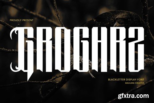 Groghrz Blackletter Display Horror Font 7Q3T58Z Groghrz Blackletter Display Horror Font 7Q3T58Z