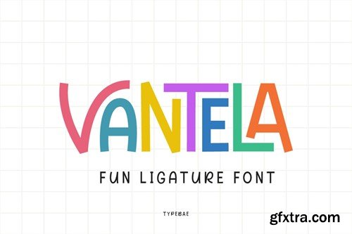 Vantela - Fun Ligature Font L2ASDHZ Vantela - Fun Ligature Font L2ASDHZ