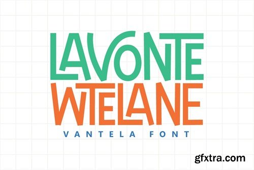 Vantela - Fun Ligature Font L2ASDHZ Vantela - Fun Ligature Font L2ASDHZ