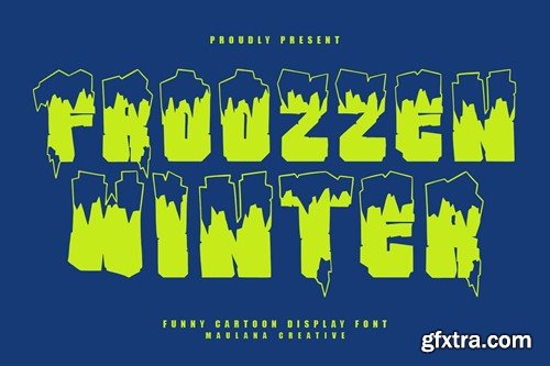 Froozzen Winter Funny Cartoon Display Font VNPP9EX Froozzen Winter Funny Cartoon Display Font VNPP9EX