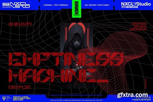 Nexiom Font Family - Y2k Cyberpunk Mecha Font KLY3KYC Nexiom Font Family - Y2k Cyberpunk Mecha Font KLY3KYC