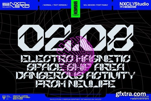 Nexiom Font Family - Y2k Cyberpunk Mecha Font KLY3KYC Nexiom Font Family - Y2k Cyberpunk Mecha Font KLY3KYC
